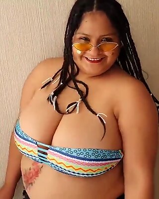 BBW (Femei Frumoasă Plinuțe) Caraibe Spermă Slut Regină
